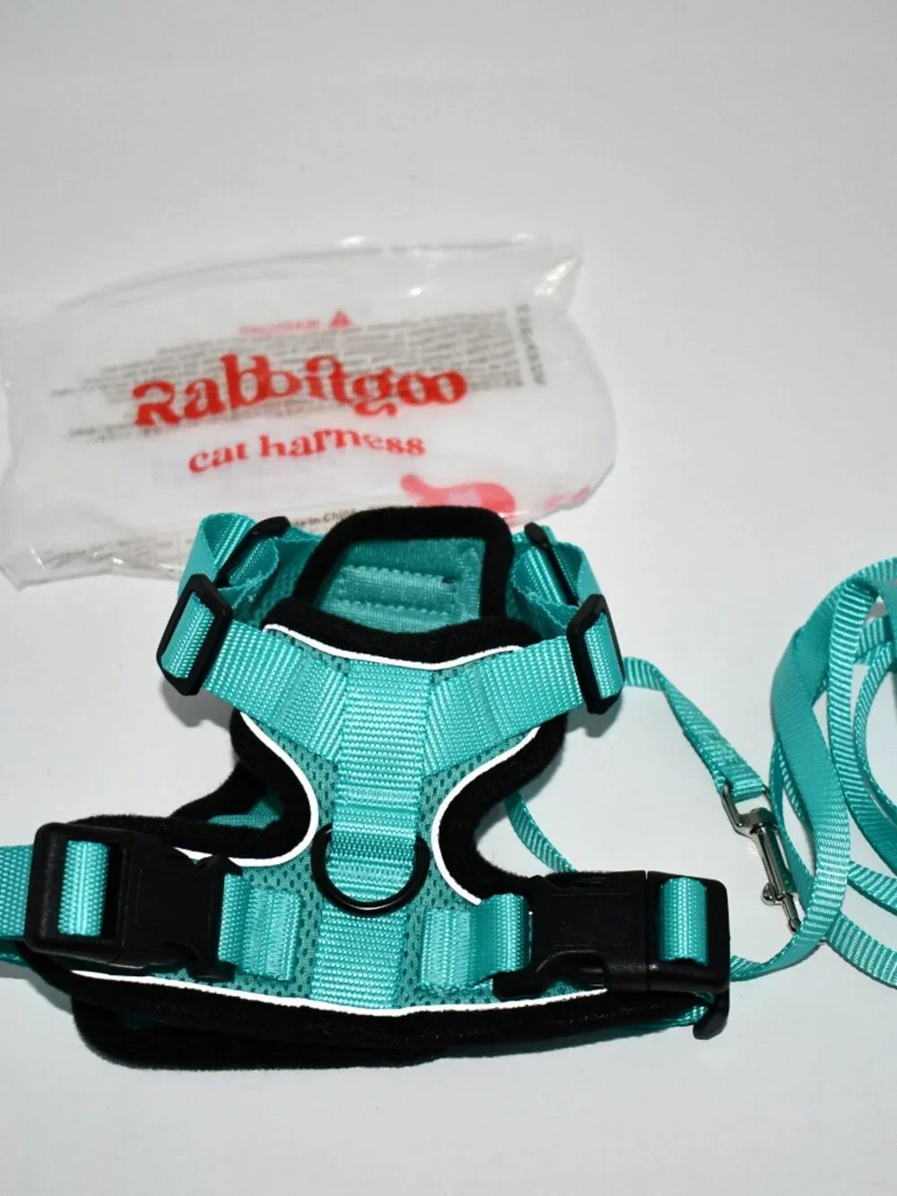 rabbitgoo Cat Harness & Leash Set, Small, Green, Step-In, Escape Proof, Reflecti